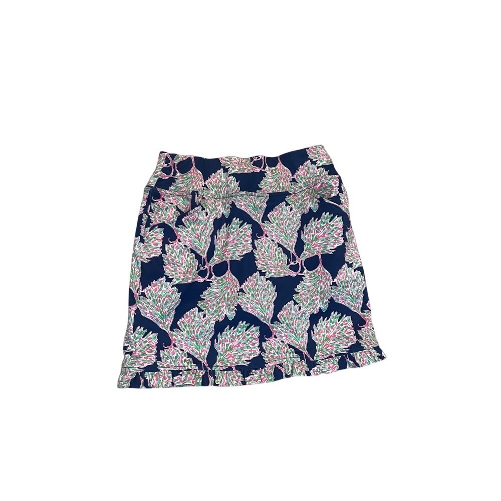 Tennis skirt, golf skort jean‎ Pierre Paris Lilly floral navy pink lucky bahama
